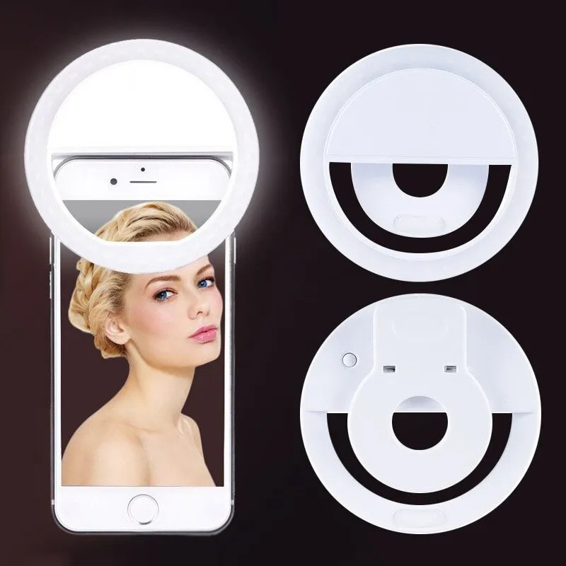 Lighting Gallery - USB şarj edilebilir LED Selfie halka