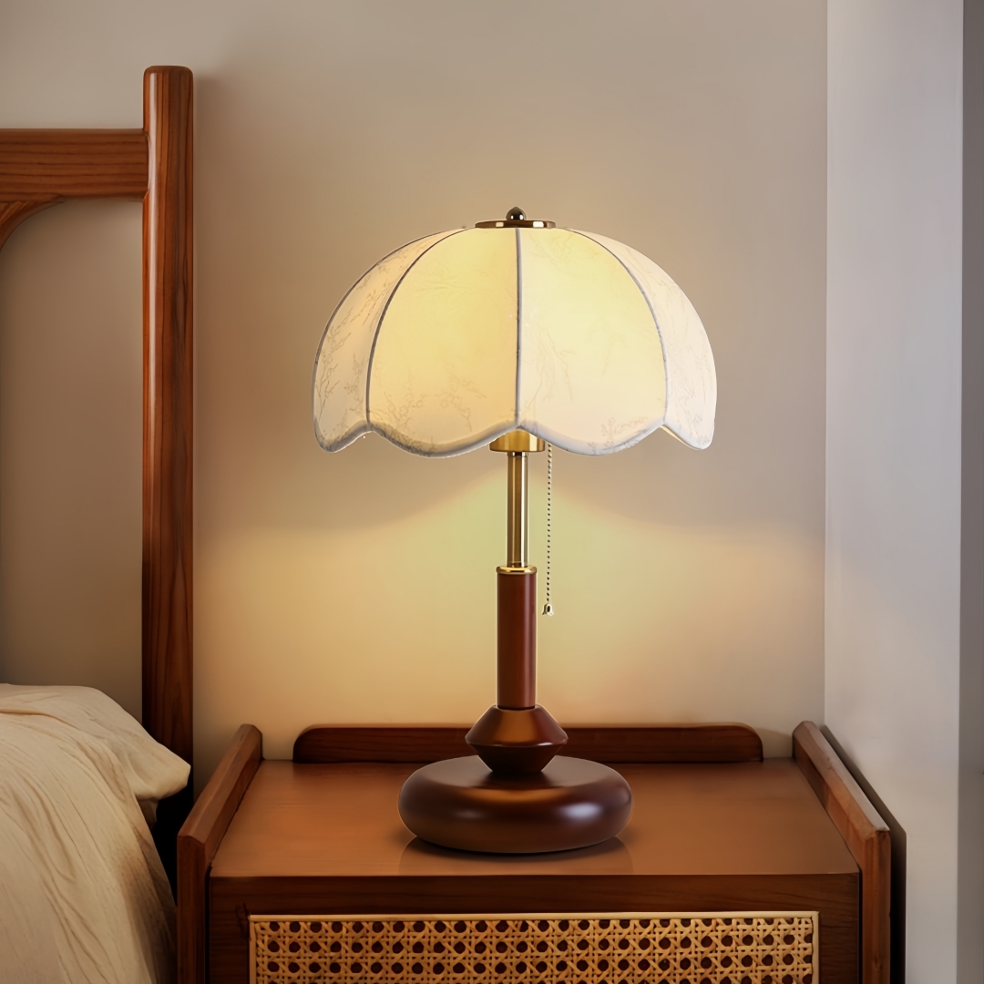 Lighting Decor For Home - Vintage Taraklı Kubbe Masa Lambası Yatak