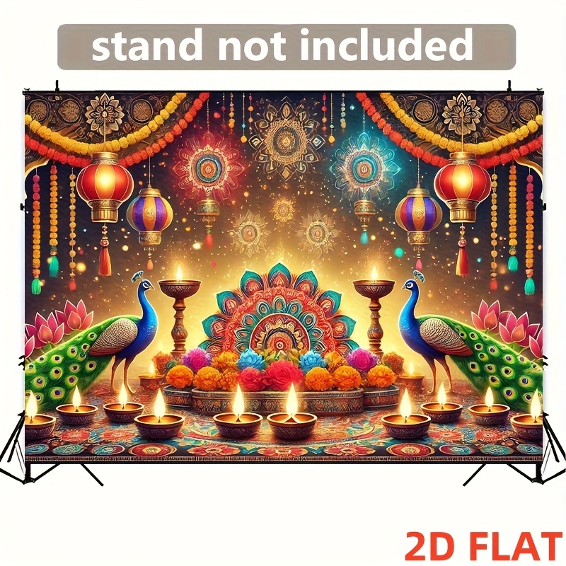 Lighting Decor For Diwali - Diwali Tavus Kuşu Feneri Gobleni Hint