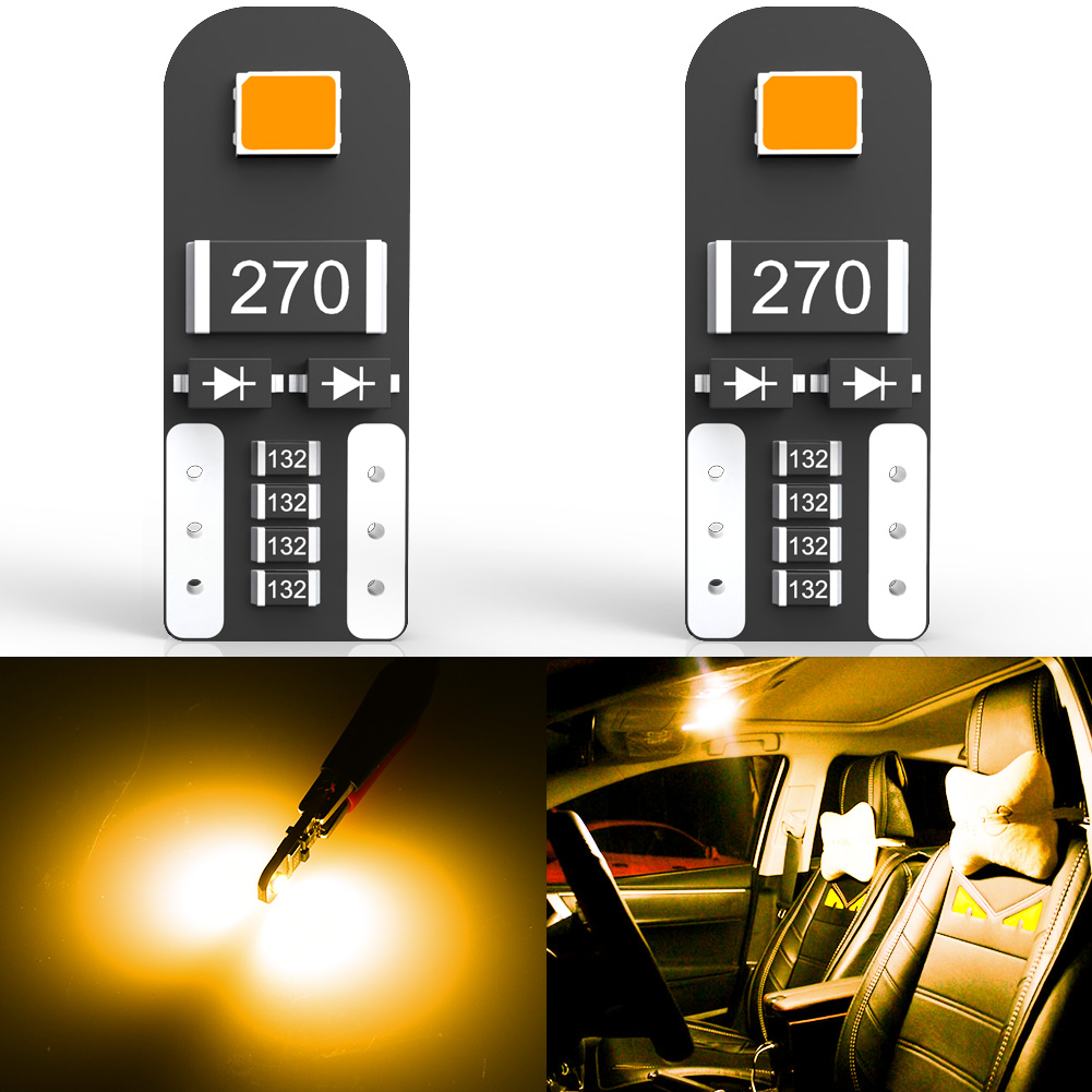 Orange Lighting Decor - 2x Araba LED T10 W5W Canbus