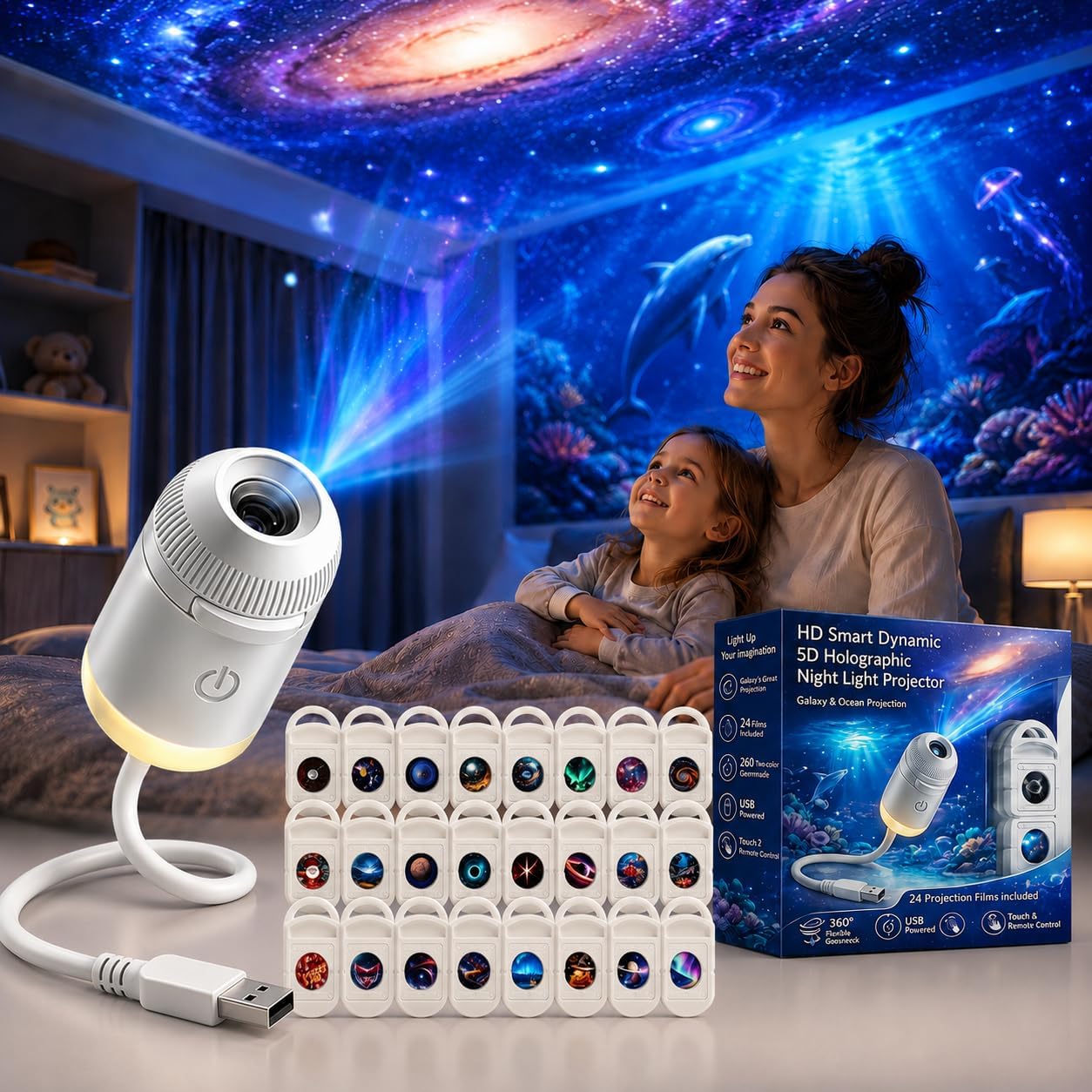 Lighting Decor For Home - HD Akıllı Dinamik 5D Holografik Gece