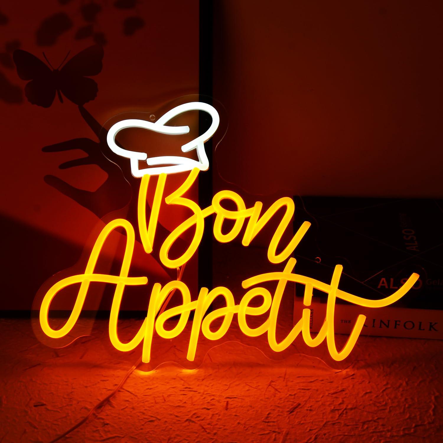 Lighting Decor For Home - Afiyet olsun şef şapkası Neon Burcu