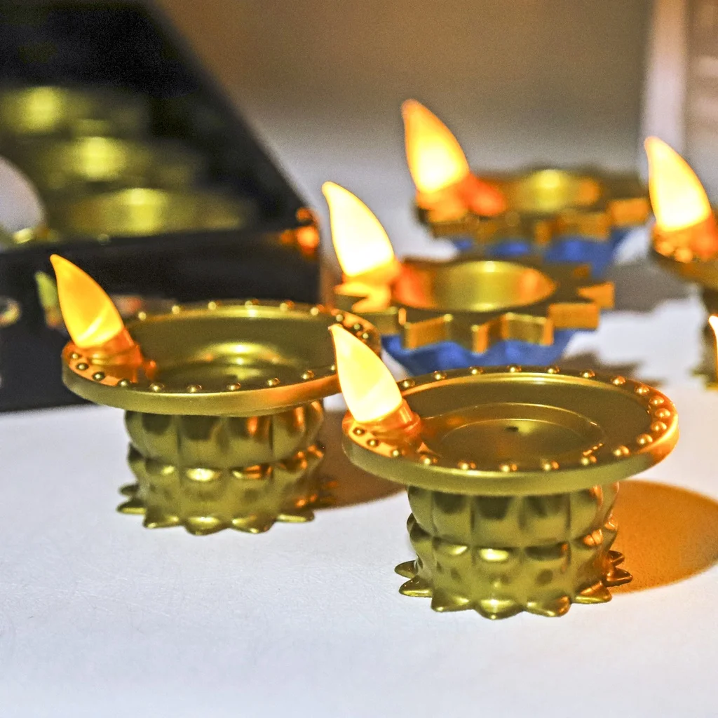 Lighting Decor For Diwali - LED mum lamba Diwali simülasyon Deepavali