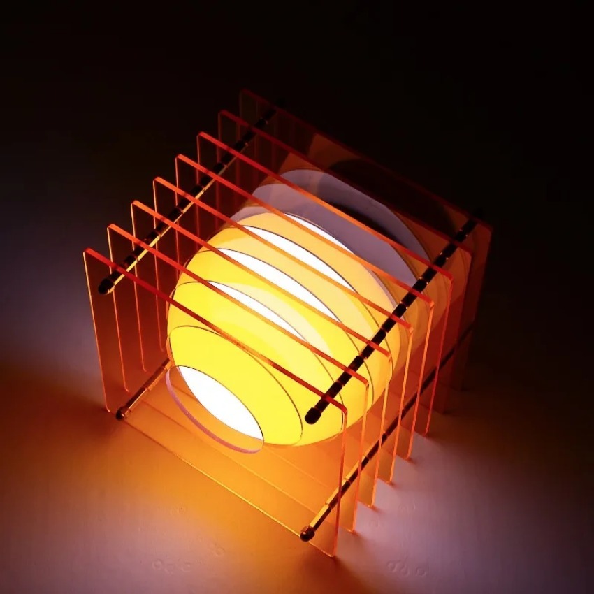 Lighting Decor For Home - DIY Ay Lambası Akrilik Bin Katmanlı