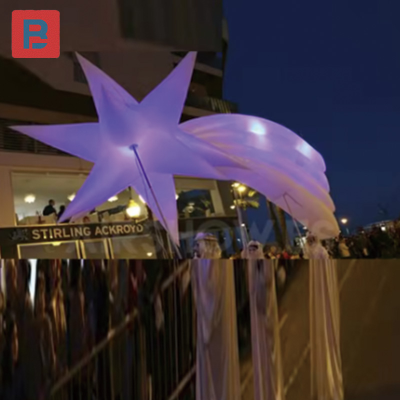 Decor Lighting The Parade - Şişme yıldızlar, Noel geçit töreni malzemeleri,