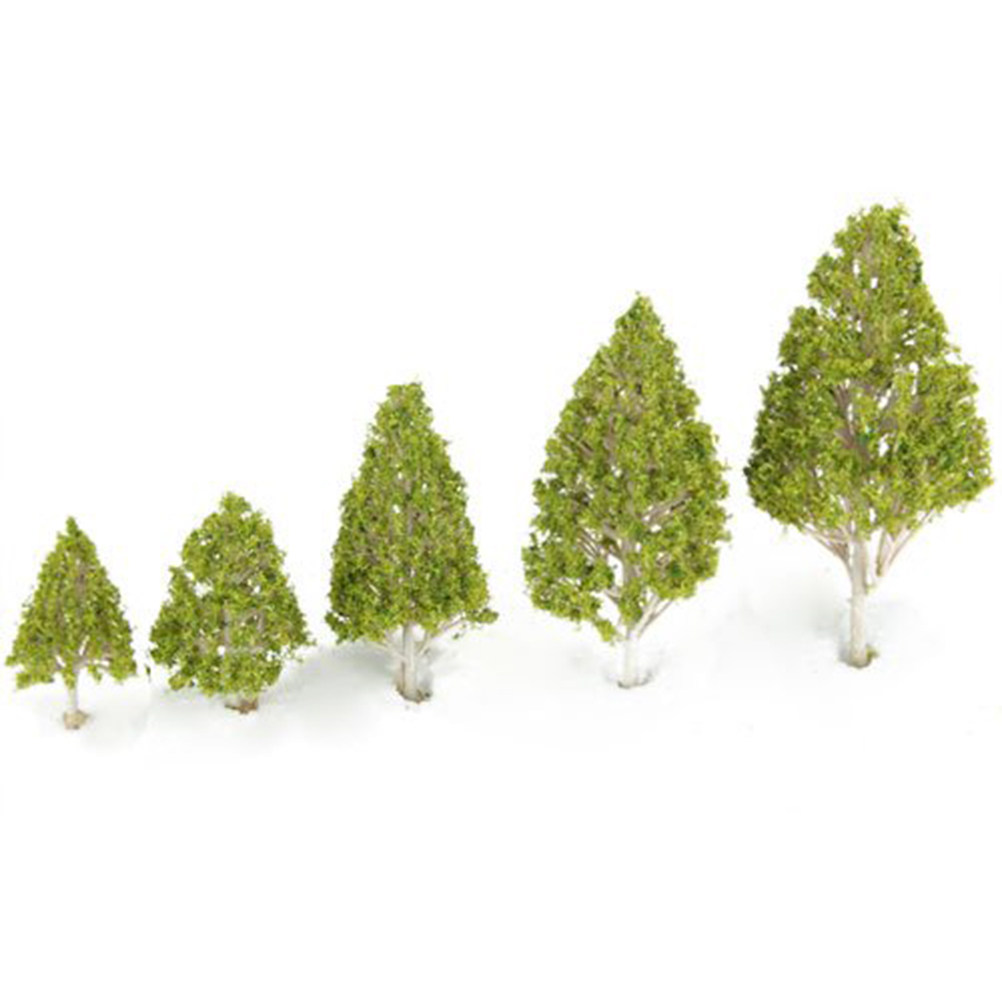 Lighting Tree Decor - 5 Adet Dekoratif Beyaz Kavak Ağaçları