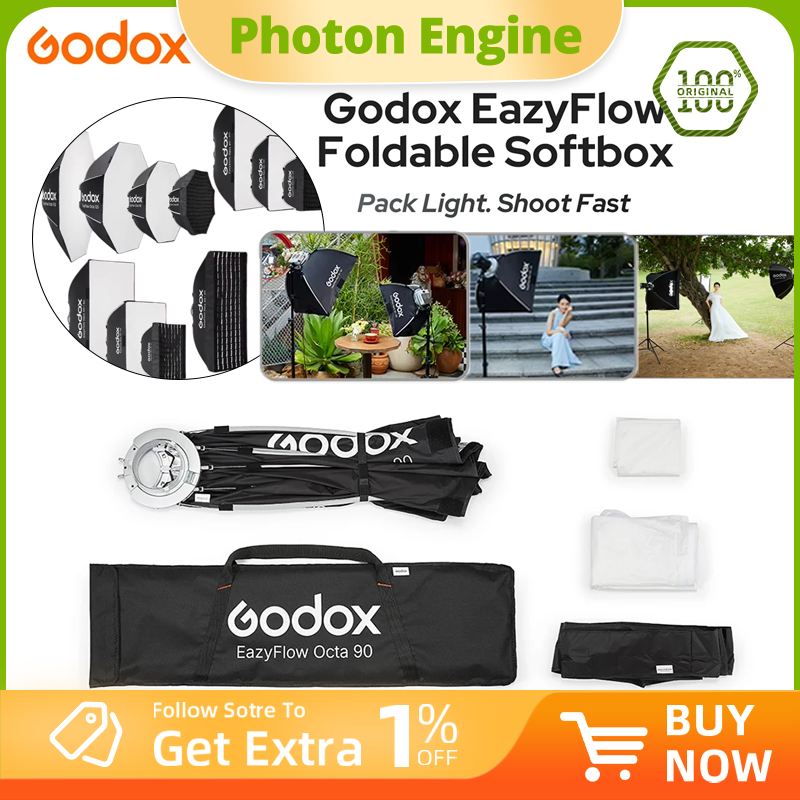 Lighting Gallery - Godox EazyFlow serisi Katlanabilir Softbox Bowens