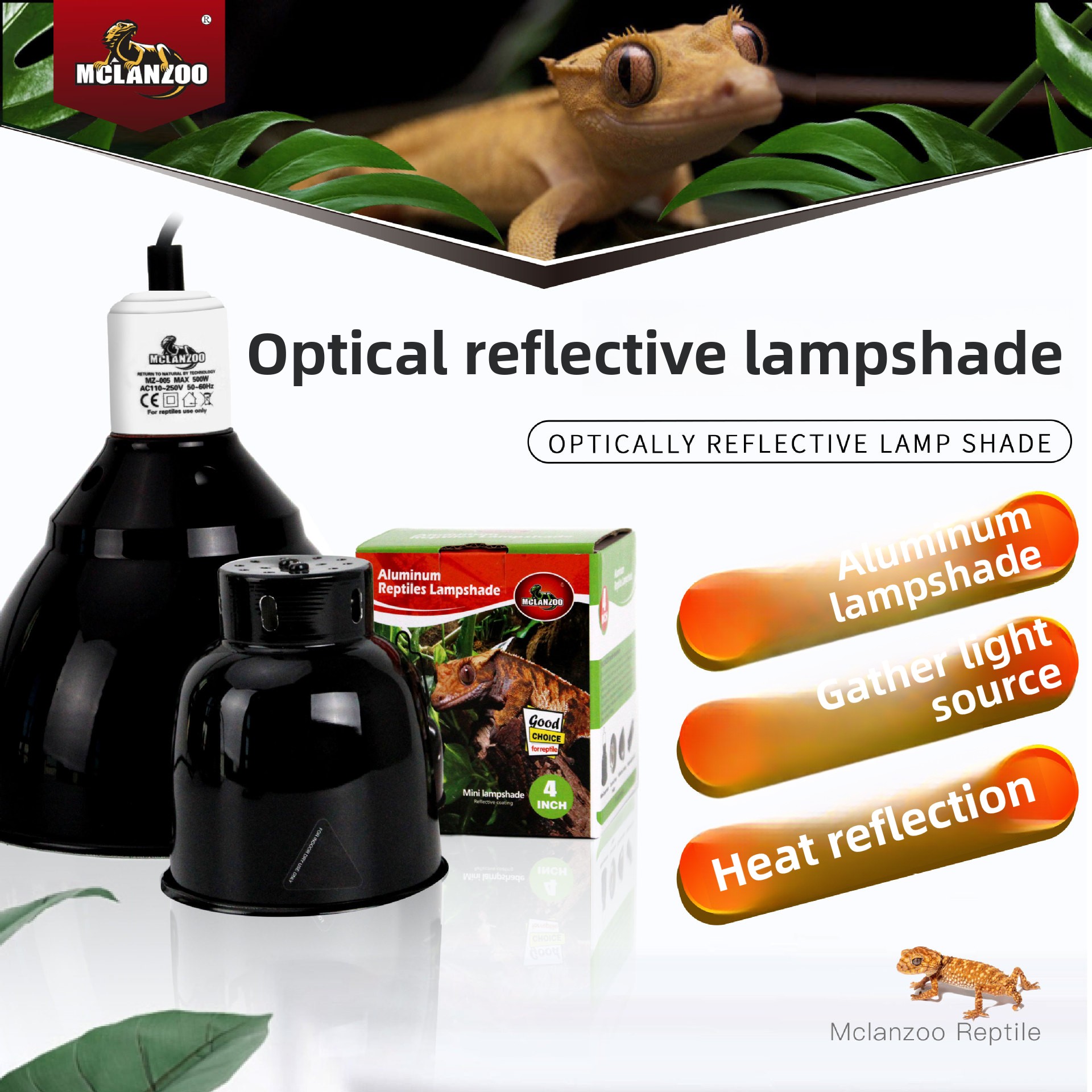 Gecko Lighting & Decor - MCLANZOO Yağmur Ormanı UVB Işık Armatürü