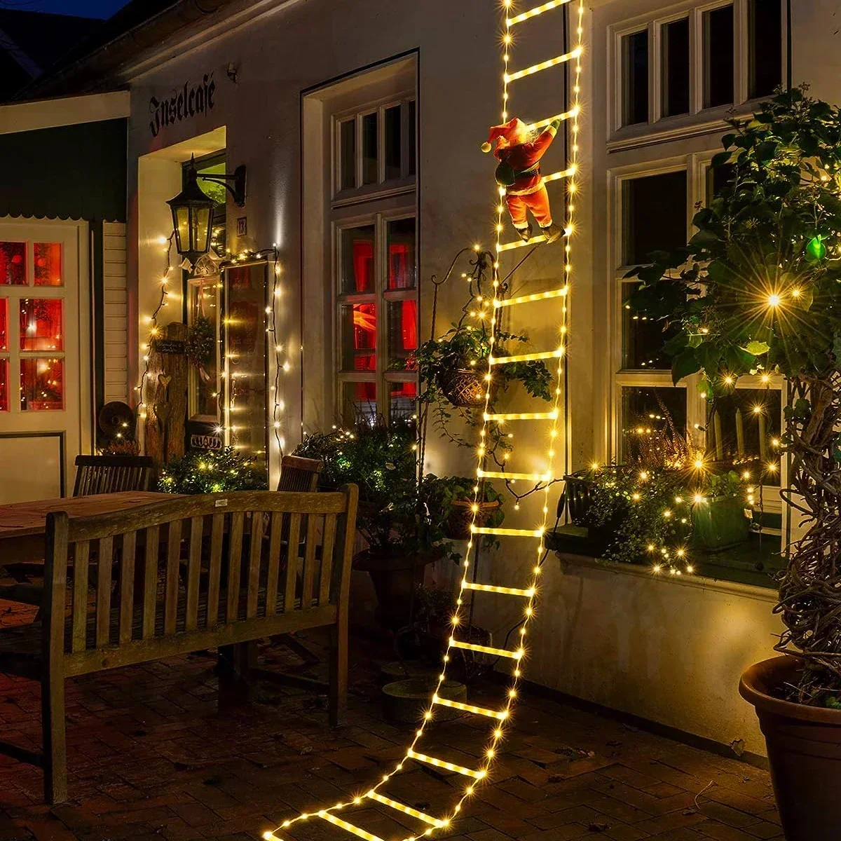 Noel baba ev için LED merdiven - Lighting Tree Decor incelemesi ve fiyatı