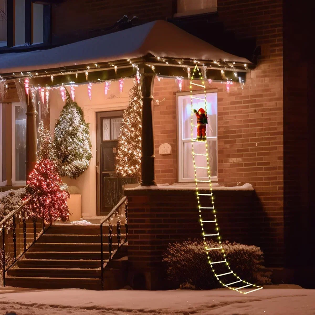 Noel baba ev için LED merdiven - Lighting Tree Decor incelemesi ve fiyatı