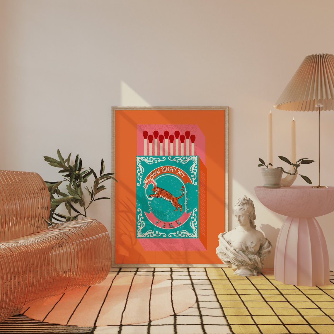 Sen ışık benim ateşim turuncu  - Orange Lighting Decor incelemesi ve fiyatı