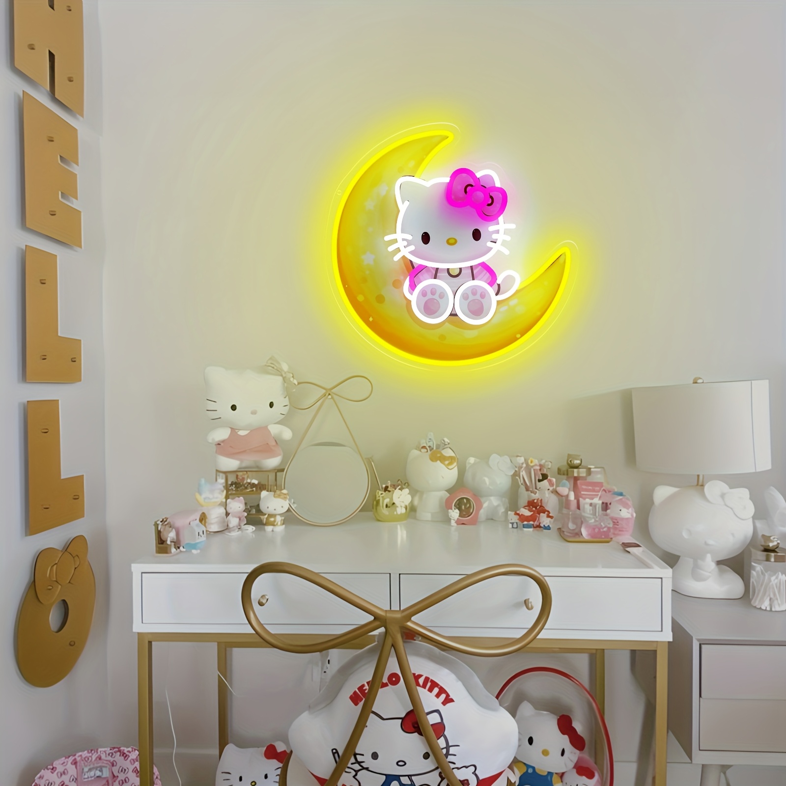 Hello Kitty on Moon Sarı Sevim - Lighting Decor For Diwali incelemesi ve fiyatı