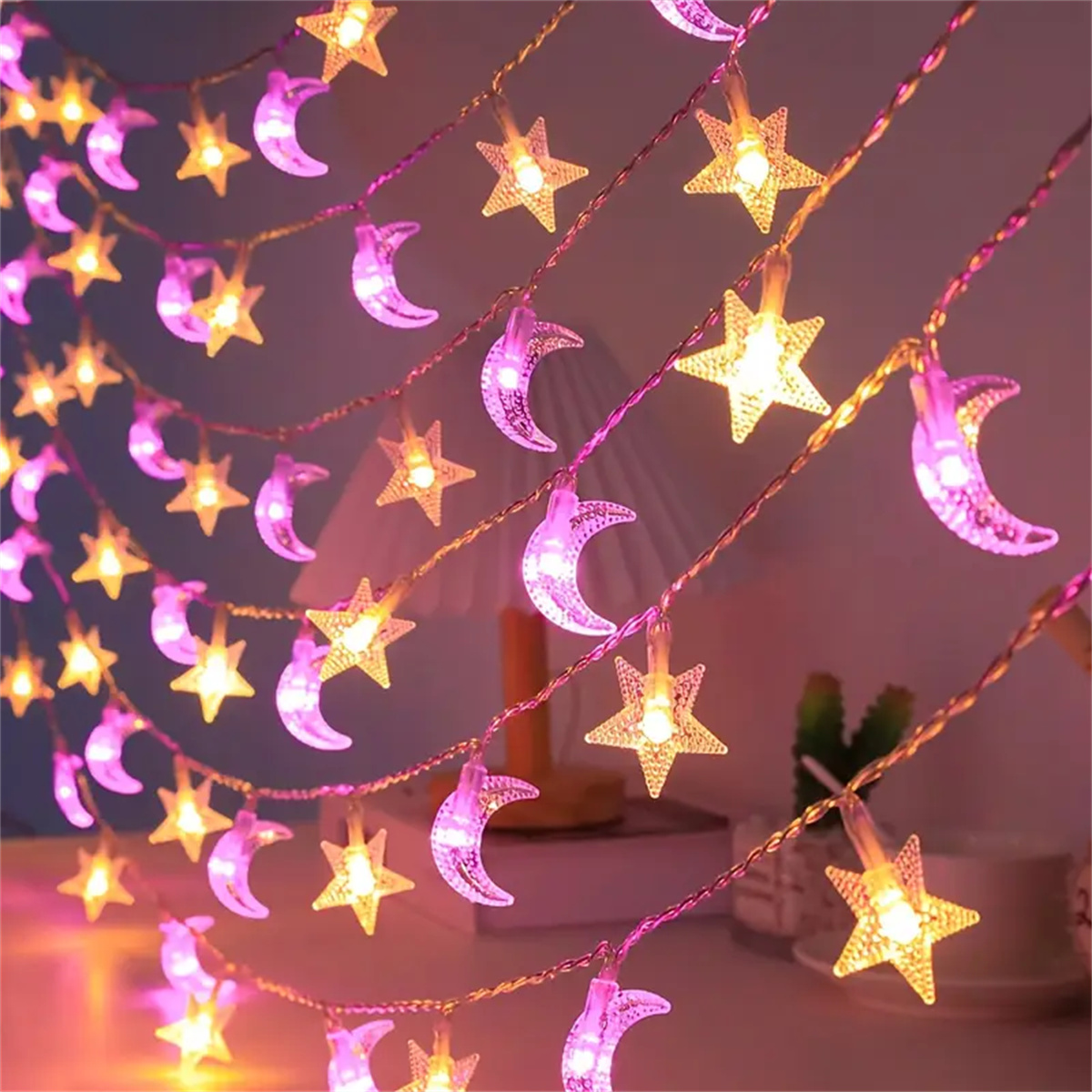 1.5 M/3 M LED Yıldız Ay Renkli - Lighting Decor For Diwali incelemesi ve fiyatı
