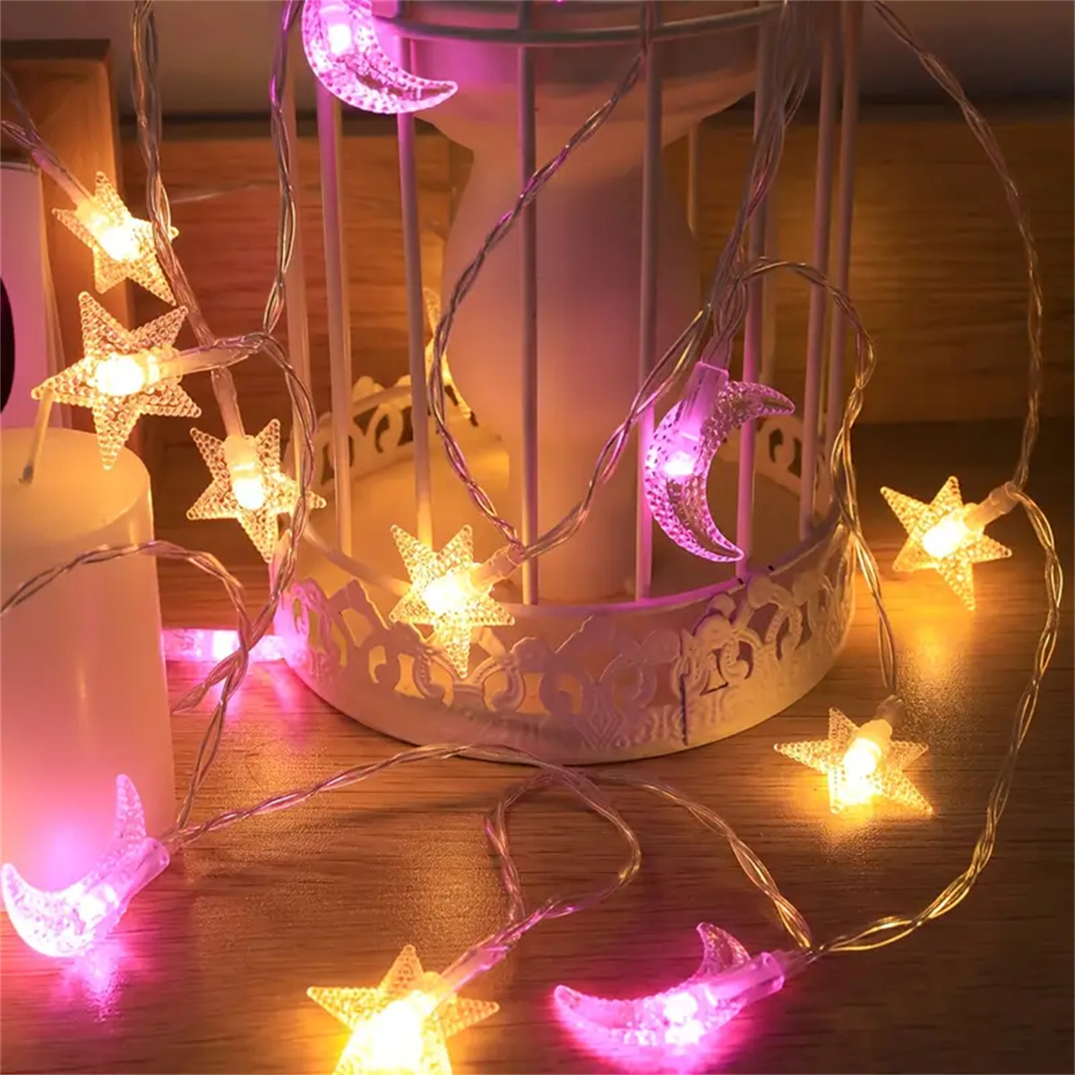 1.5 M/3 M LED Yıldız Ay Renkli - Lighting Decor For Diwali incelemesi ve fiyatı