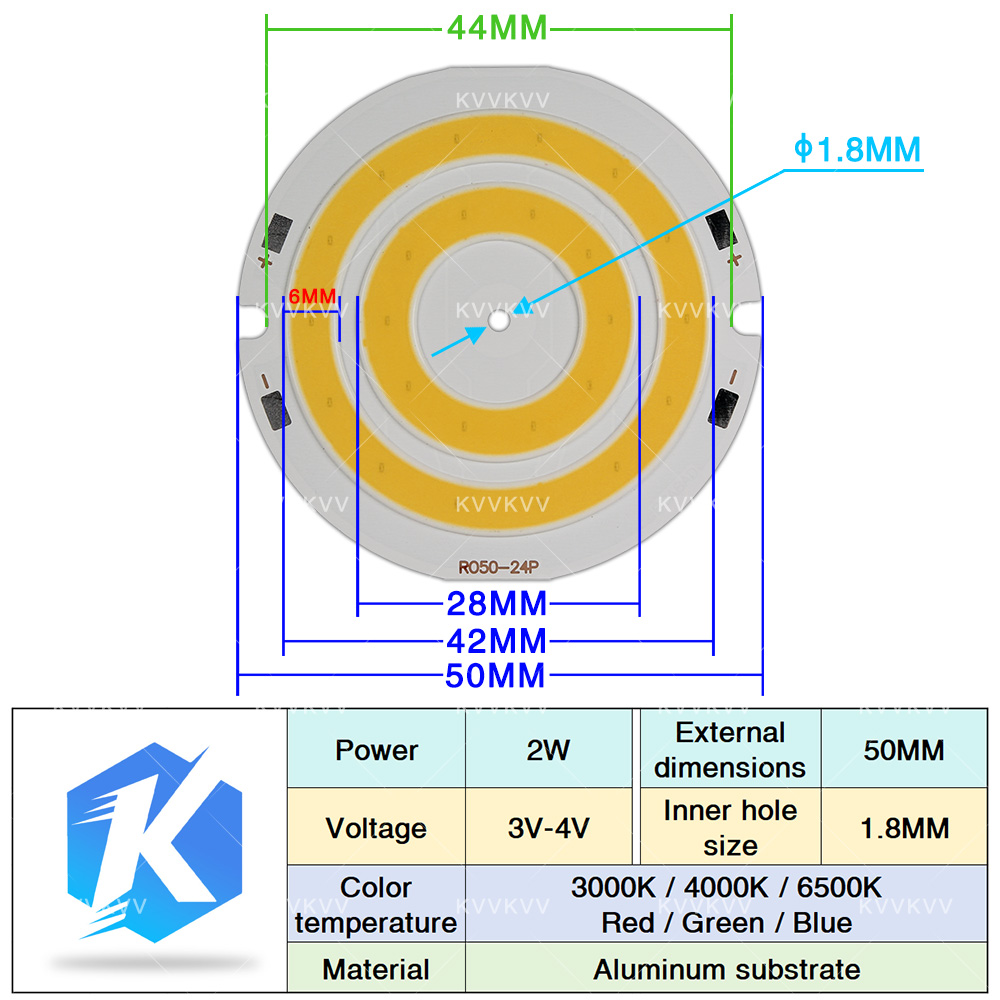 3V 4V Yuvarlak COB LED Lamba P - Lighting Decor For House incelemesi ve fiyatı