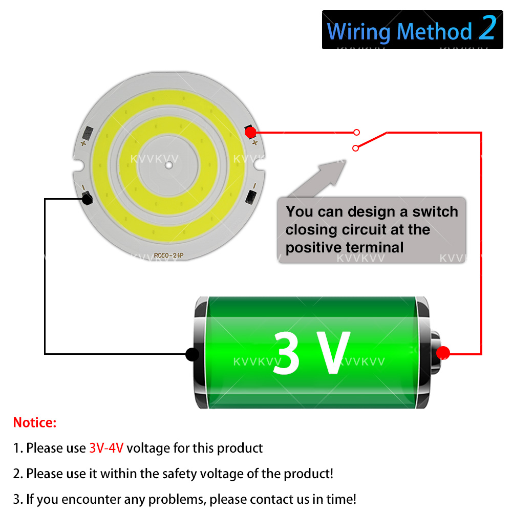 3V 4V Yuvarlak COB LED Lamba P - Lighting Decor For House incelemesi ve fiyatı