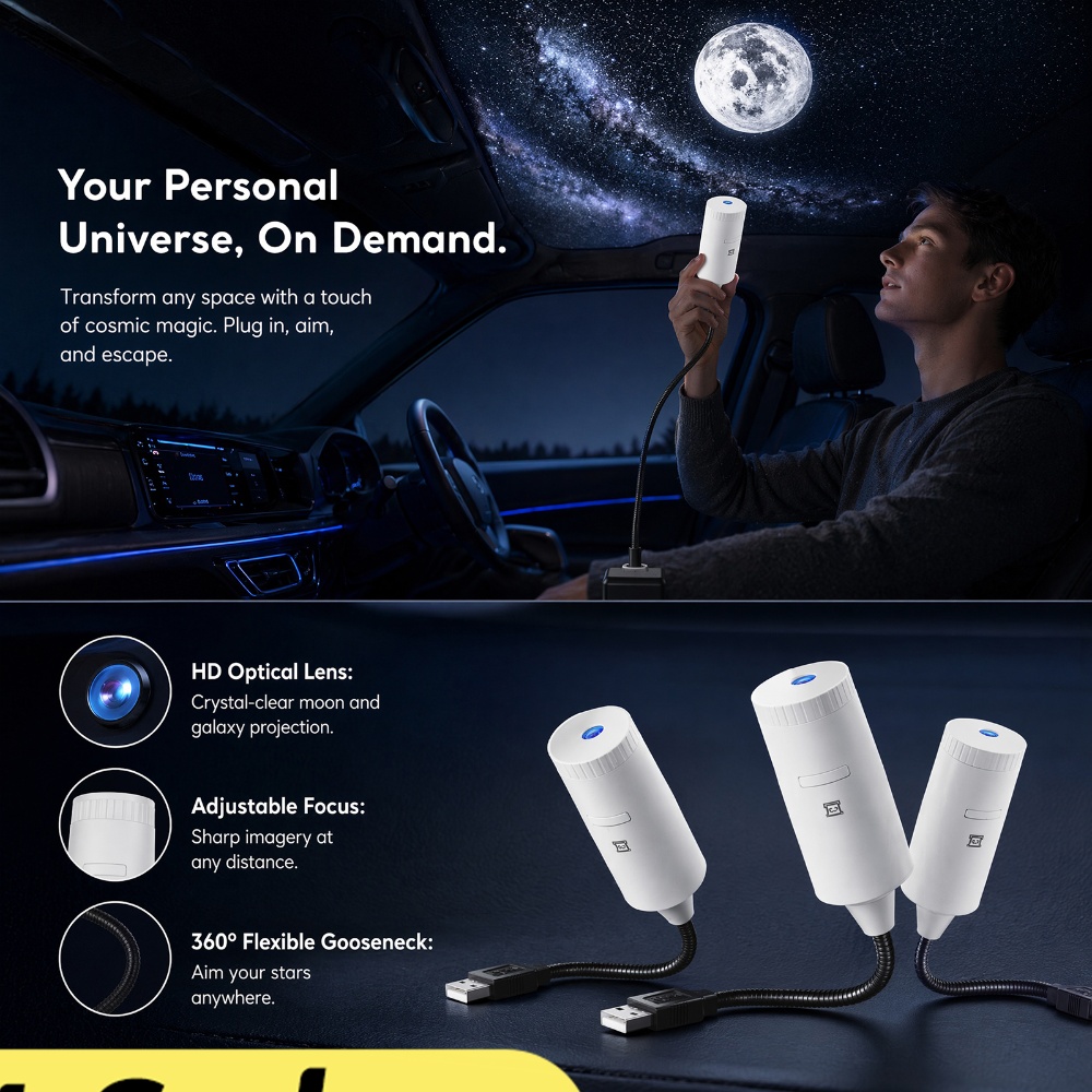 Mini Galaksi Yıldız Projektörü - Lighting Decor For Home incelemesi ve fiyatı