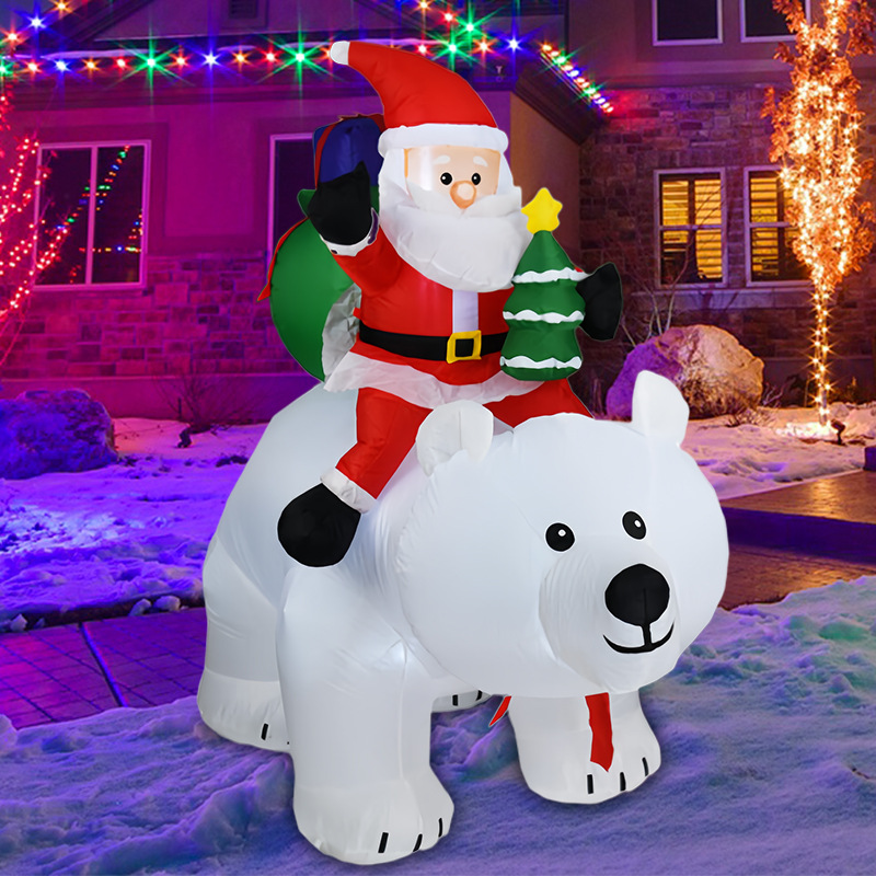 Noel Şişme Noel Baba Kutup Ayı - Lighting Tree Decor incelemesi ve fiyatı
