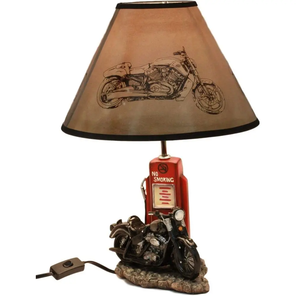 Vintage Retro Siyah Motosiklet - Lighting Decor For Home incelemesi ve fiyatı