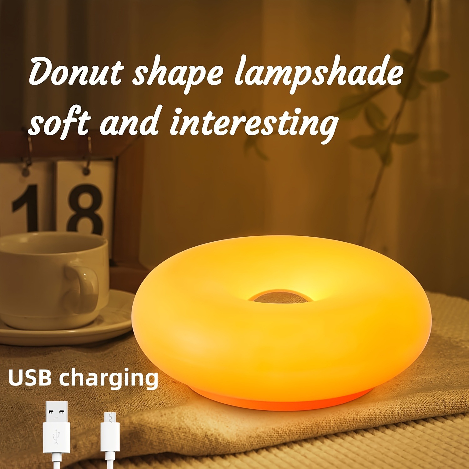 ABD Patentli Retro-Modern Donu - Orange Lighting Decor incelemesi ve fiyatı